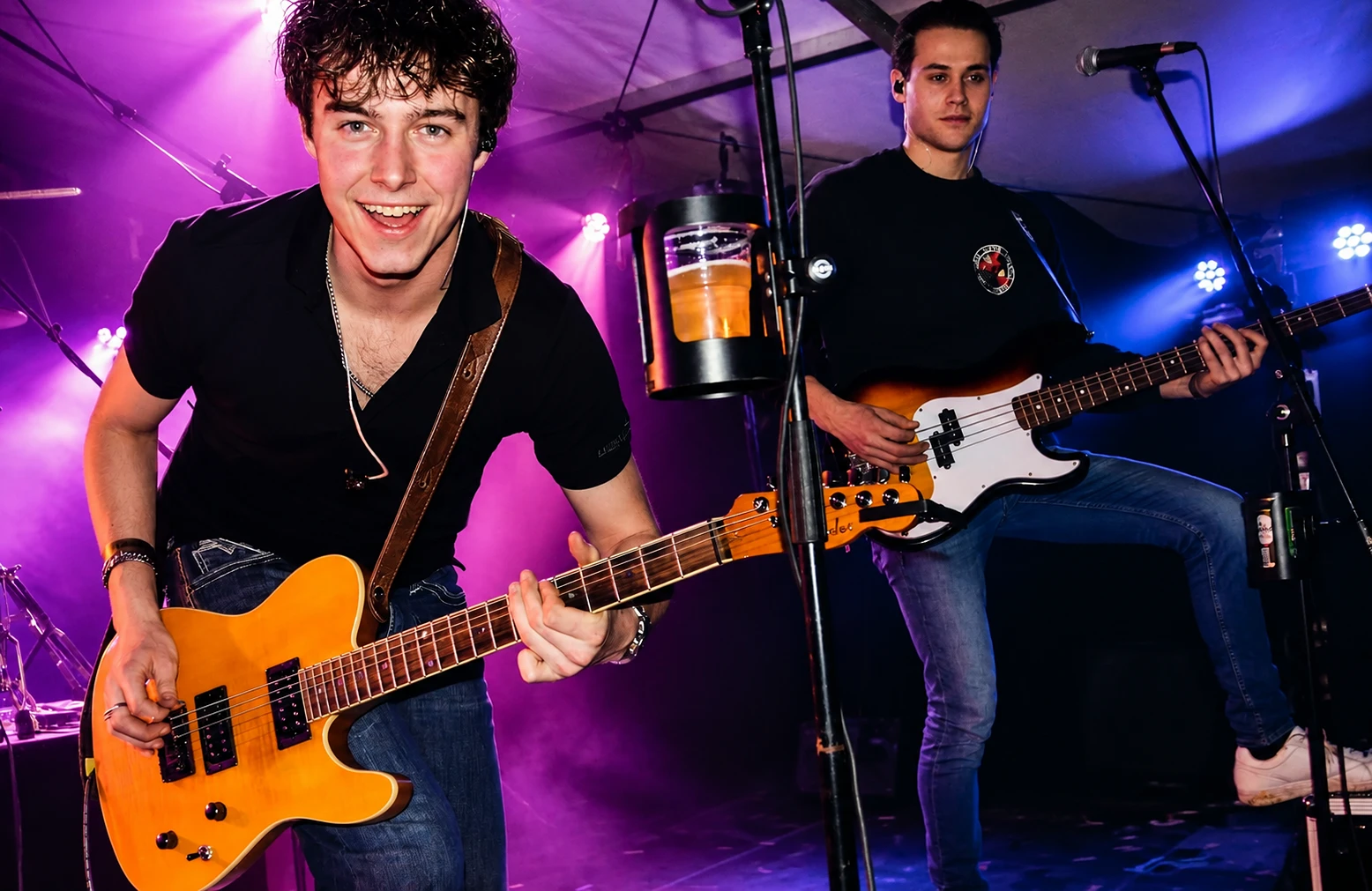 Stein en Sam live in zwart-wit